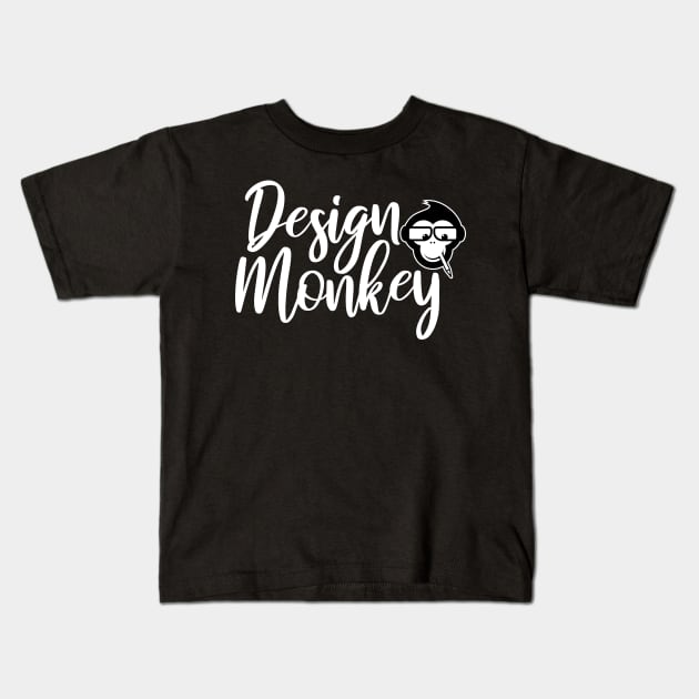 Design Monkey Kids T-Shirt by Wonderingalice